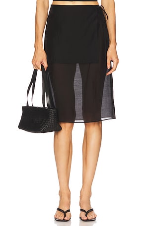 x Coco Ettore Apron Midi Skirt EAVES