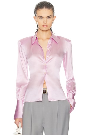 The Silk Charmeuse Shirt Helsa